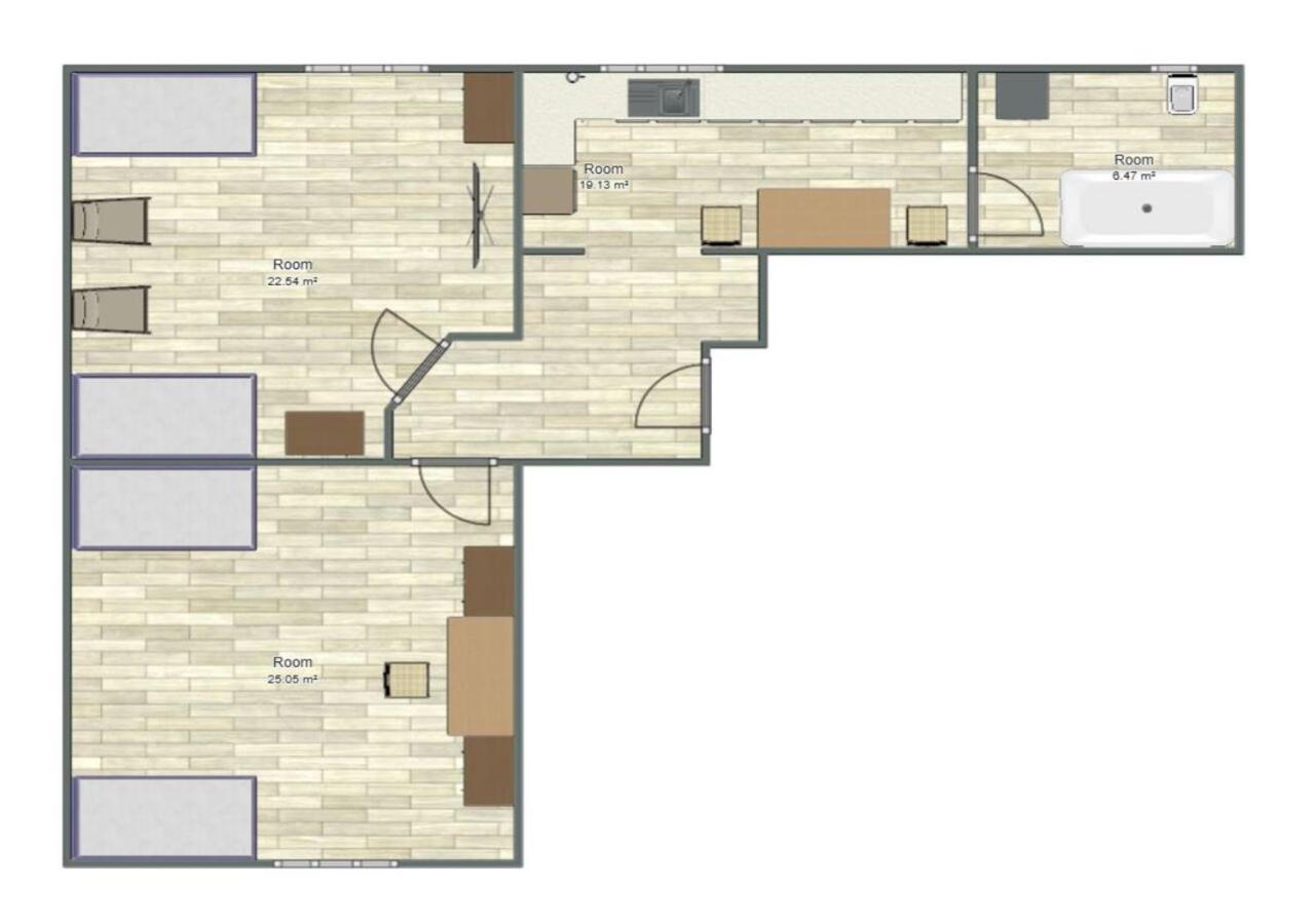 Zentral gelegenes Apartment in Mönchengladbach mit W-Lan Exterior foto